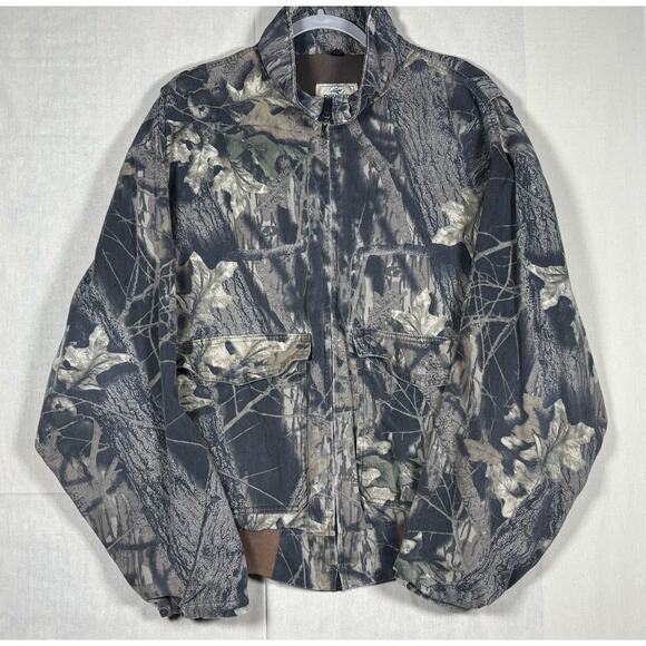 Vintage 90s Redhead Camo Full Zip Jacket, Pockets, Size 2XL - Picture 1 of 16